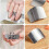 Protector de Dedos de Acero Inoxidable, Protector de Dedos Multifuncional para Cortar Herramientas de Cocina 4