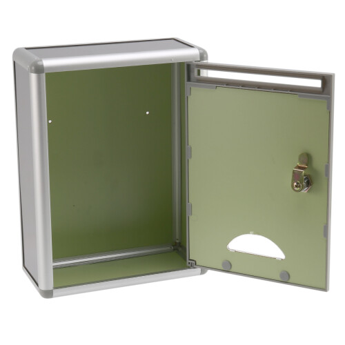 Vintage Lockable Secure Mail Letter Post Box Mailbox Post Box for Home Garden Ornament Decor 2