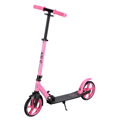 Pink scooter til børn - justerbar højde, let