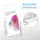 Acrylic Brochure Holder Slant Back Design, Clear Display Stand, Plastic Table Stand Sign Holder 2 Pack 2