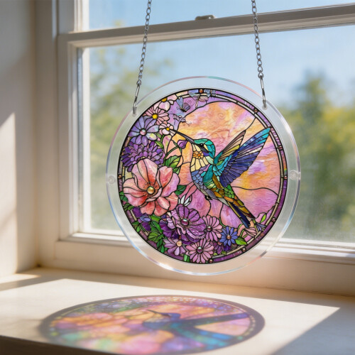 7.3in Creative Artistic Acrylic Puzzle Decoration For Window-6 2
