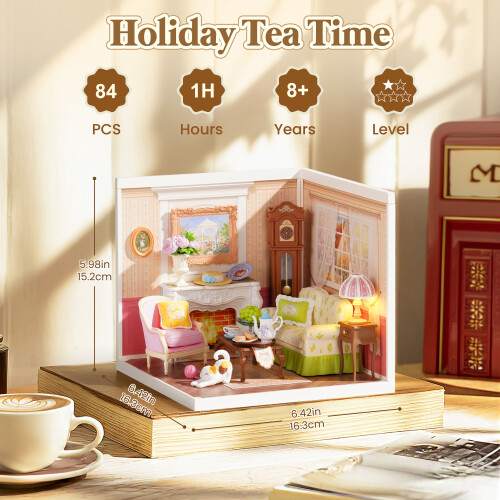 Rolife Holiday Tea Time DIY Miniature House 2