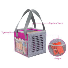 Bolsa de Transporte Bolsa de Fieltro Compatible con Tigermedia Tigerbox - Caja de TransmisióN TáCtil, Rojo Rosa, Bolsa de Fieltro