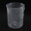 Measuring Jug 250mL Graduated Beaker Clear White Plastic Cup 3