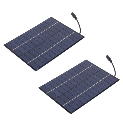 2X 12V 5.2W  Solar Panel Polycrystalline Solar Cells Silicon Epoxy Solar DIY Module System Battery Charger