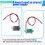 10pcs 2 Wires  Digital Voltmeter  2.5V-40V Digital Voltage Tester LED Display Panel Voltmeter 4