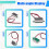 10pcs 2 Wires  Digital Voltmeter  2.5V-40V Digital Voltage Tester LED Display Panel Voltmeter 6