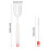 Ergonomic Handle Sponge Scrubber And Straw Cleaner Cleaning-Red 4