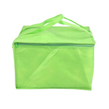 2X Foldable Large Cooler Bag Portable Food Cake Insulated Bag Aluminum Foil Thermal Box Green