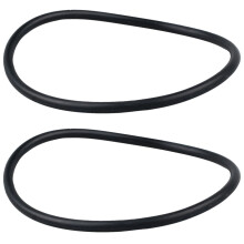 2X 110mm x 5mm Black Rubber Industrial Flexible O Ring Seal Washer