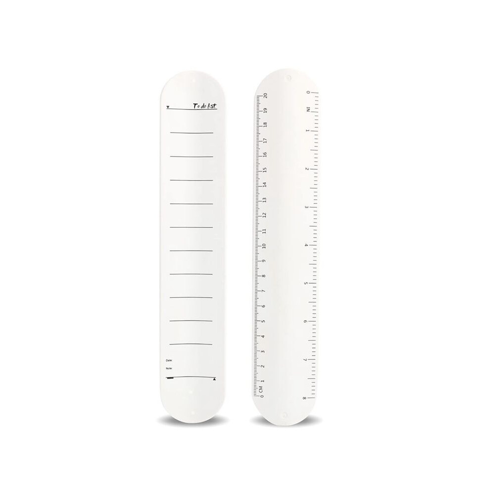 Wearable Nurse Notepad Wristbands, 2 Pack Silicone Reminder Bracelet Write Memo, White 6031969084347