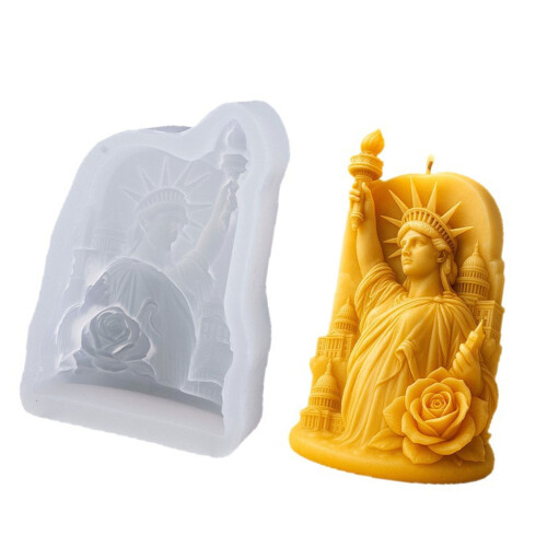 Moules en Silicone Statue de la Liberté, bougies de vacances,