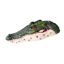 Fausse tête d'alligator flottante pour étang, fausse tête-250225