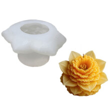 Moules à bougies en Silicone en forme de fleur de Calendula,