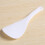 Kitchen Dotted White Plastic Flat Rice Scoop Paddle Meal Spoon 8