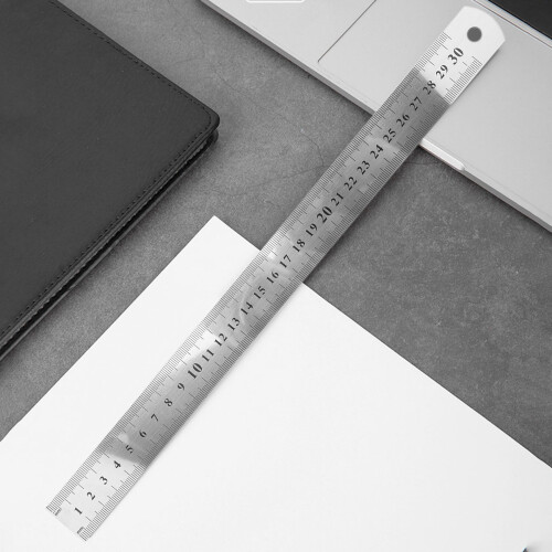 Stainless Steel Ruler Measure Metric Function 30cm 12Inch 1