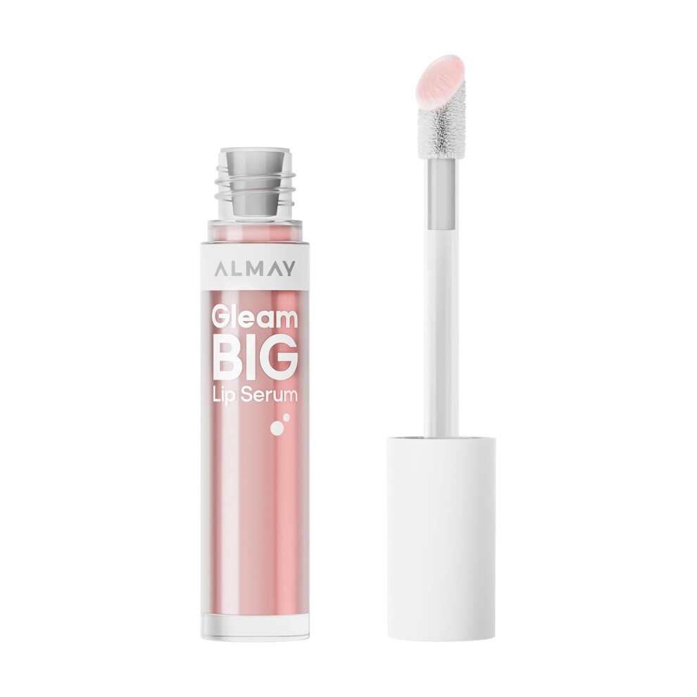 Almay Pink Gleam Big Lip Serum, Hydrating And Moisturizing, Hypoallergenic Lip Gloss, Non-Sticky, 100 Positively 0.13 Fl Oz (Positively )