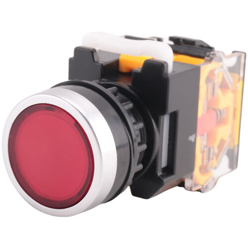 LA38-11/203 Push Button Momentary Heavy Duty Power Press  Red 2