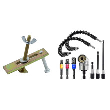 1 Set 80mm CNC Engraving Machine Press Plate Clamp Platform Splint & 1 Pcs Extension Hex Shank Drill Nut Driver Bit Set