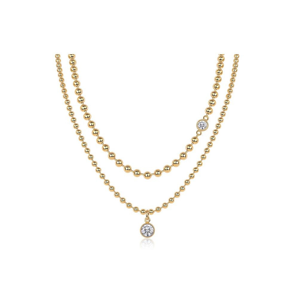 925 Sterling Fashion Clavicle Necklace D Vvs1 Pear Moissanite Pendant 18K Plated For Women Necklaces Silver/White/Gold 4712144687615
