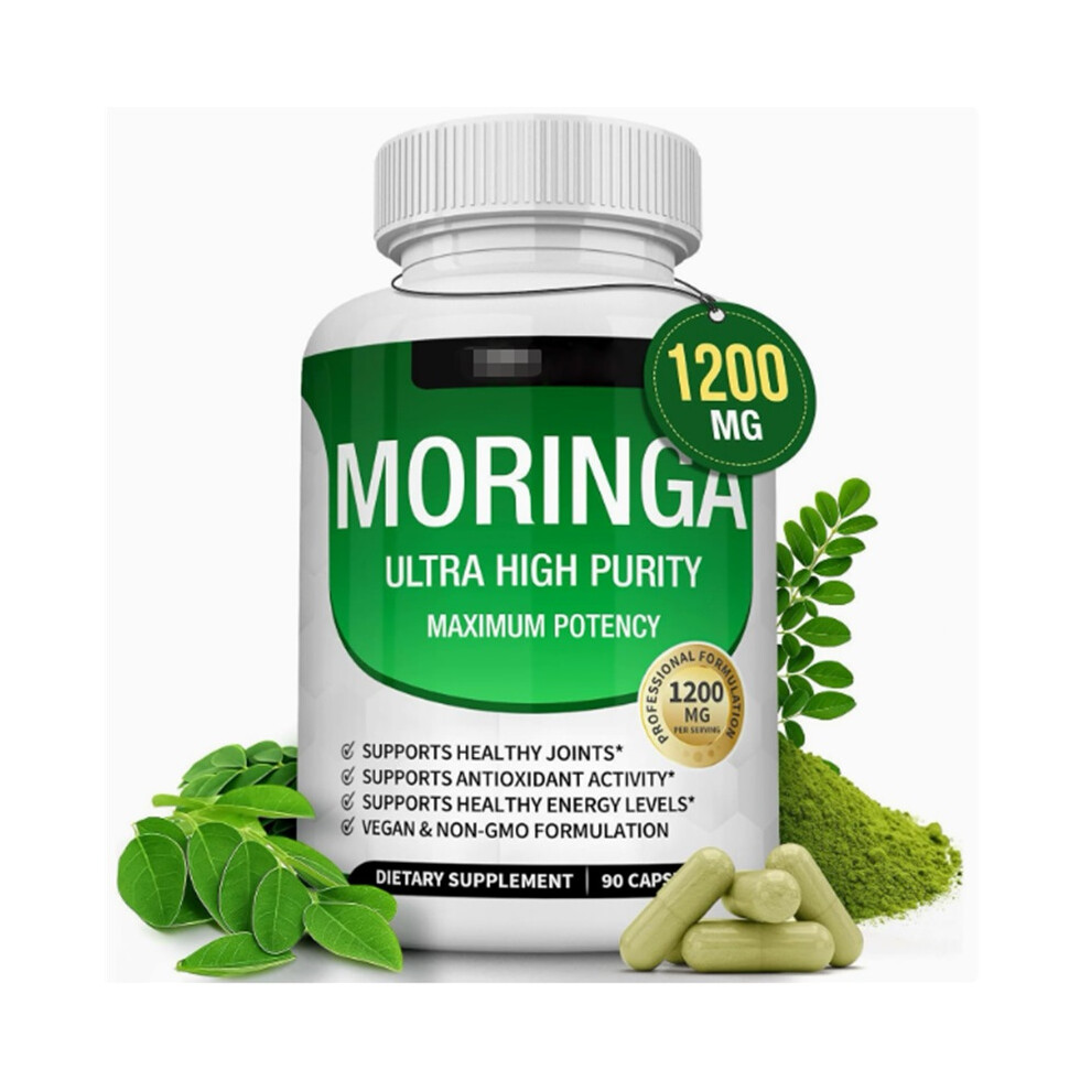 (2) Moringa Ultra High Purity Maximum Potency 1200mg 90 Capsules