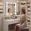 Vanity Dressing Table with Mirror, LED Lights, 3 Colors 2