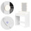 Vanity Dressing Table with Mirror, LED Lights, 3 Colors 8
