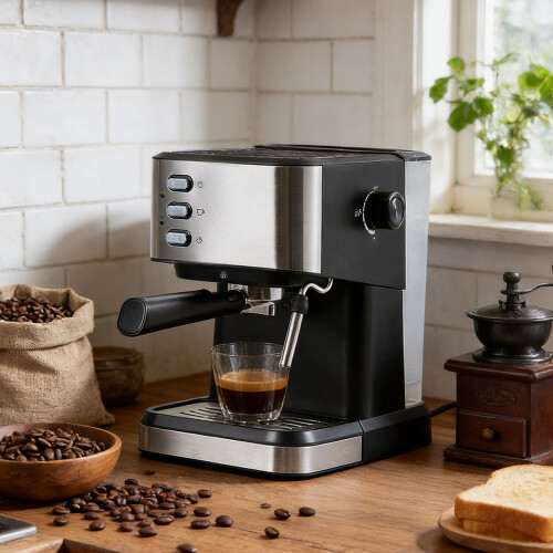 20 Bar Modern Coffee Espresso Machine with Steam Wand 1