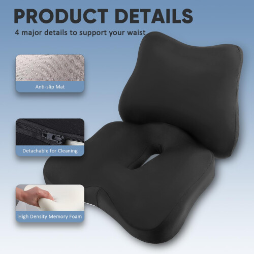 Lumbar Support Cushion for Office Chair,Ergonomic 2