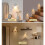Night Light Motion Sensor Shell Shaped Spotlight Rechargeable Bedroom Corridor Staircase Mural Decorative Light Black 6