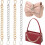 Prolunghe per tracolla borsa, oro e argento, 4 pezzi, 7,9 pollici 1