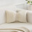 Bow-Shaped Pillow Milky White 30x50cm 1