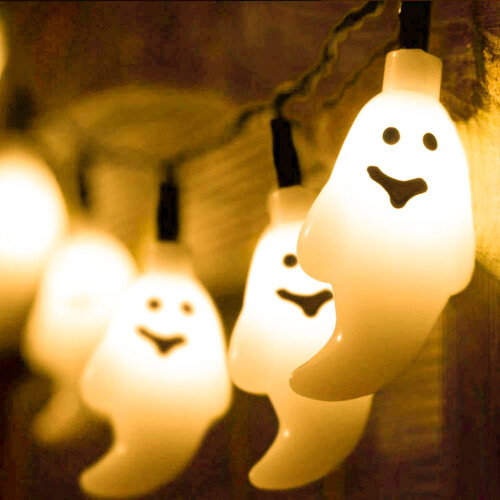 Lichterkette „Ghost“ mit USB-LED-Anschluss, warmweiß