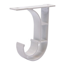 Juego de 2 soportes para barra de cortina – Aluminio, Oro/Rosa