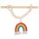 Raffhalter aus Holzperlen mit Regenbogenquaste 1