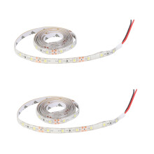 2X 1M 60-3528 Smd Wasserdichte Led-Lichtleiste Dc12V (Weiß)
