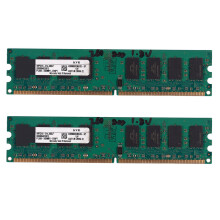 2X 2GB DDR2 PC2-6400 800MHz 240Pin 1.8V Desktop DIMM Memory RAM for , for (2GB/800,W)
