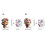 User Friendly Static Cling Decal Patriotic-1511 three piece set 3