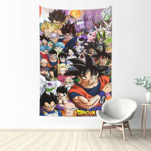 Dragon Ball -seinävaate, polyesteriä, 60x40 tuumaa