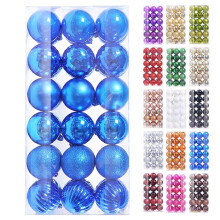 Staron blue Christmas ornaments 30mm 36 pcs