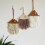 Macrame Santa Wall Hanging Ornament Brown Cotton 1