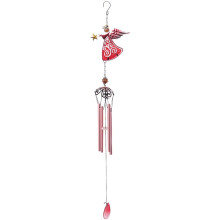 Carillon éolien en métal en forme d'ange pour jardin ou extérieur