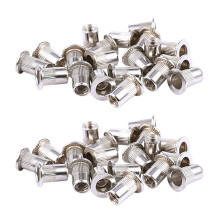 40 Stueck 304 Edelstahl Nietmutter RIVNUT Einfuegen Schraubenmutter M6X15mm