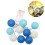 Guirnalda de luces LED azules de 1,2 m con bolas – Blanco cálido, 1