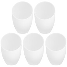 Biele tienidlo z PP 5 ks 13,6 x 11 x 4,2 cm