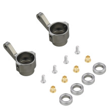 1 Set 5Mm To 12Mm Brass Combiner Wheel HUB Hex Adapter & 1 Pcs Gear Bridge Axle Gear Steering Cup Kit