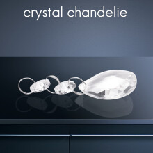 20Pcs Chandelier Crystals,Clear Teardrop Crystal Chandelier Pendants Parts Beads,Hanging Crystals For Chandeliers(38Mm,Clear)