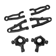4Pcs Front Upper & Lower Arm for SG 1603 SG 1604 SG1603 SG1604 1/16 & 2Pcs Front Steering Cup Wheel