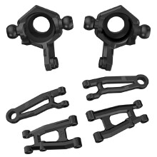 2Pcs Front Steering Cup Wheel for SG 1603 SG 1604 SG1603 SG1604 & 4Pcs Rear Upper & Lower Arm