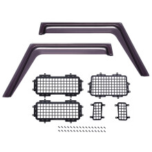 for MN D90 D91 D99S Window Sun Visor Wind Rain Shield Deflector & Rear Side Stereoscopic Window Mesh Protective Net